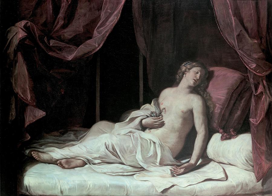 Guercino Painting - The Death of Cleopatra #1 by Guercino