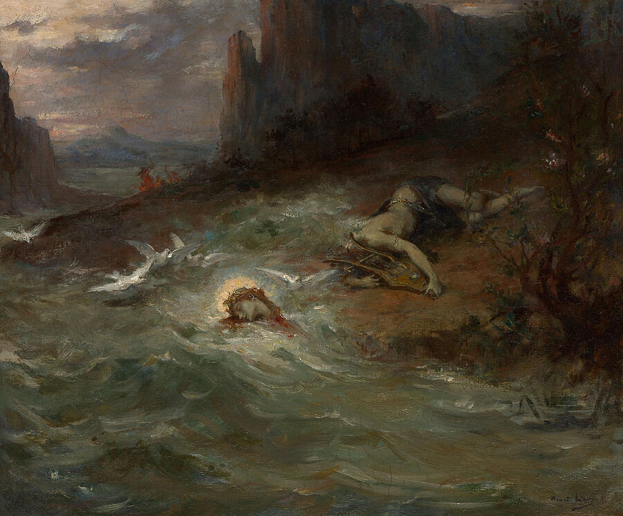 The Death of Orpheus #1 Painting by Henri-Leopold Levy
