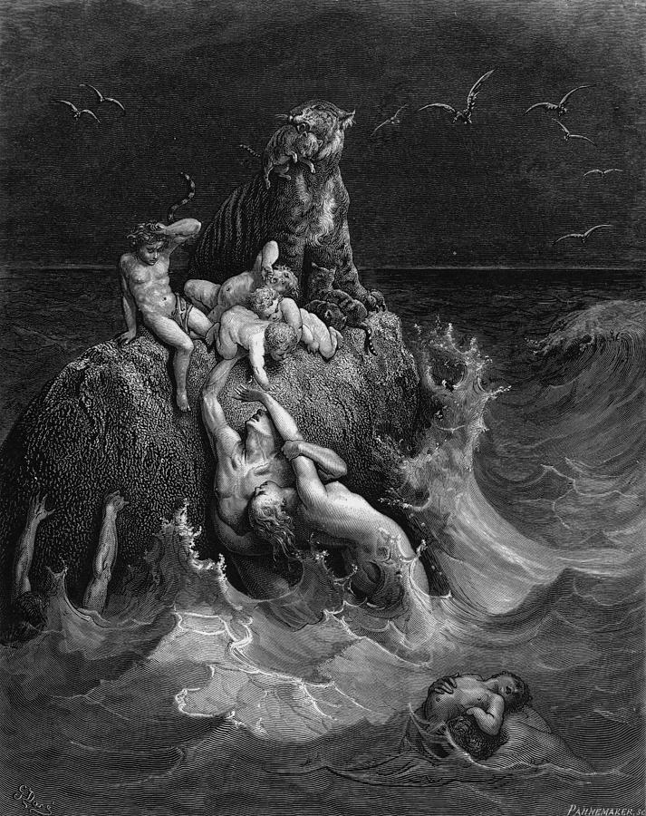Gustave Dore Painting - The Deluge #1 by Gustave Dore