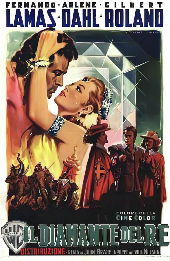 The Diamond Queen, 1953 - art by Luigi Martinati Mixed Media by Movie World Posters