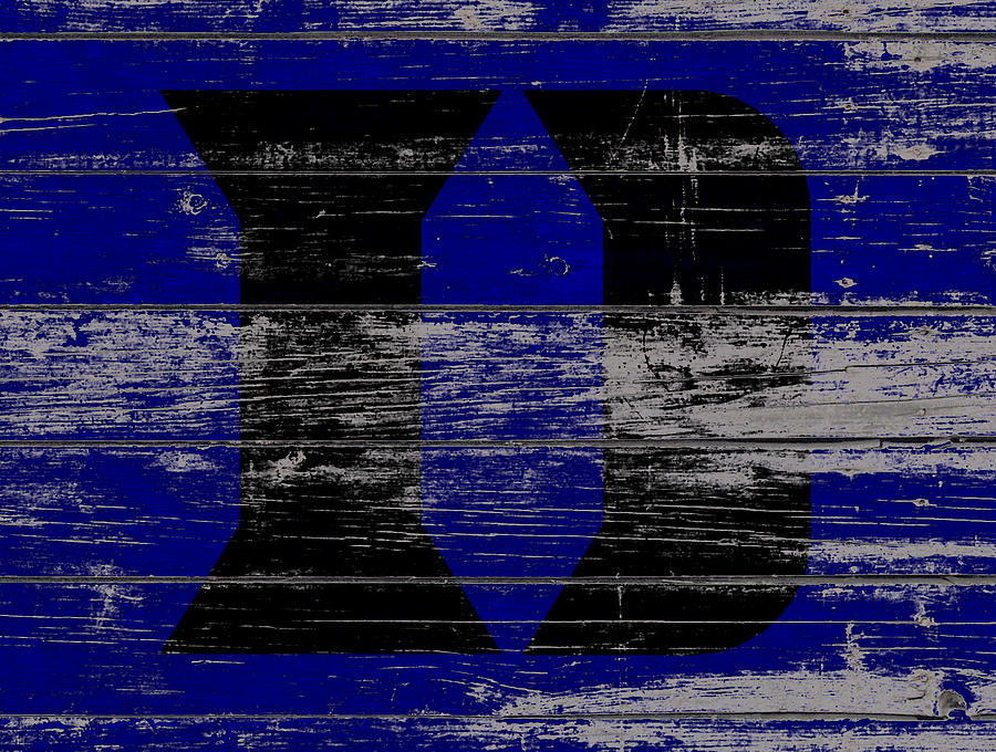 The Duke Blue Devils 6m #2 Mixed Media by Brian Reaves