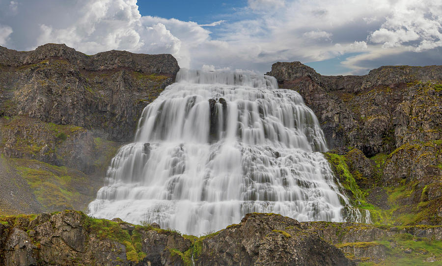 The Dynjandi waterfall in Iceland #1 Photograph by Pietro Ebner