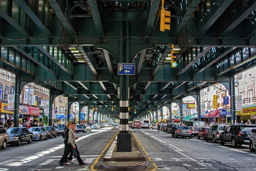 The El, Brighton Beach Avenue, Brooklyn Photograph by Peter Bennett ...