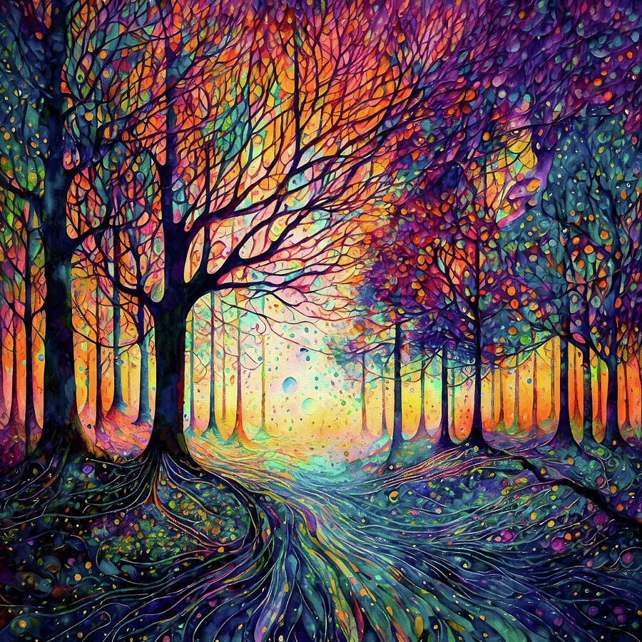 The Magic Forest Digital Art by Peggy Collins