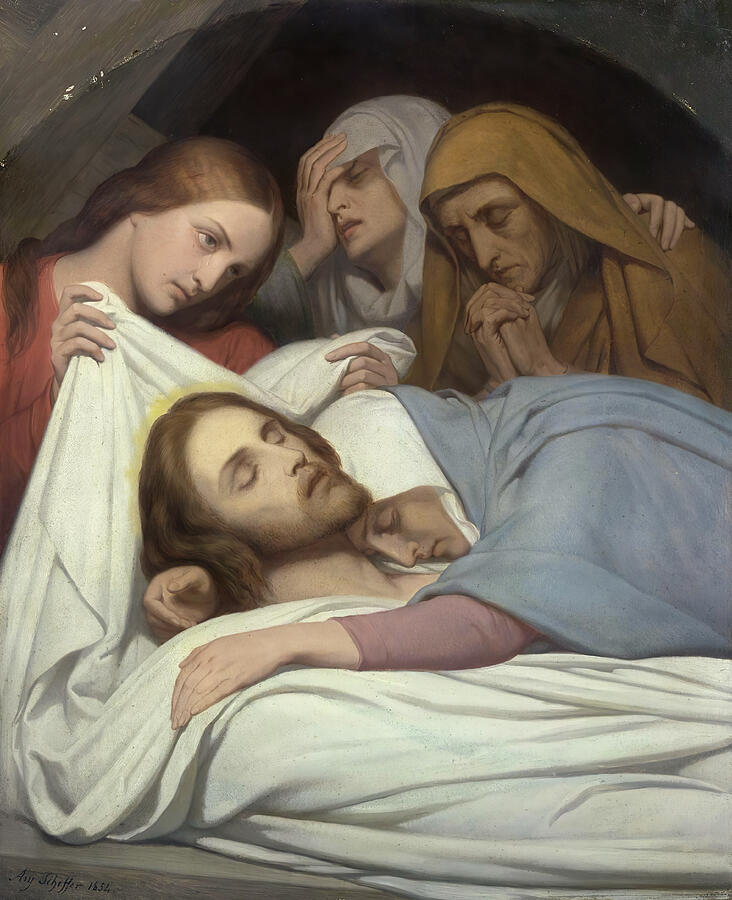 The Entombment, from 1854 Painting by Ary Scheffer