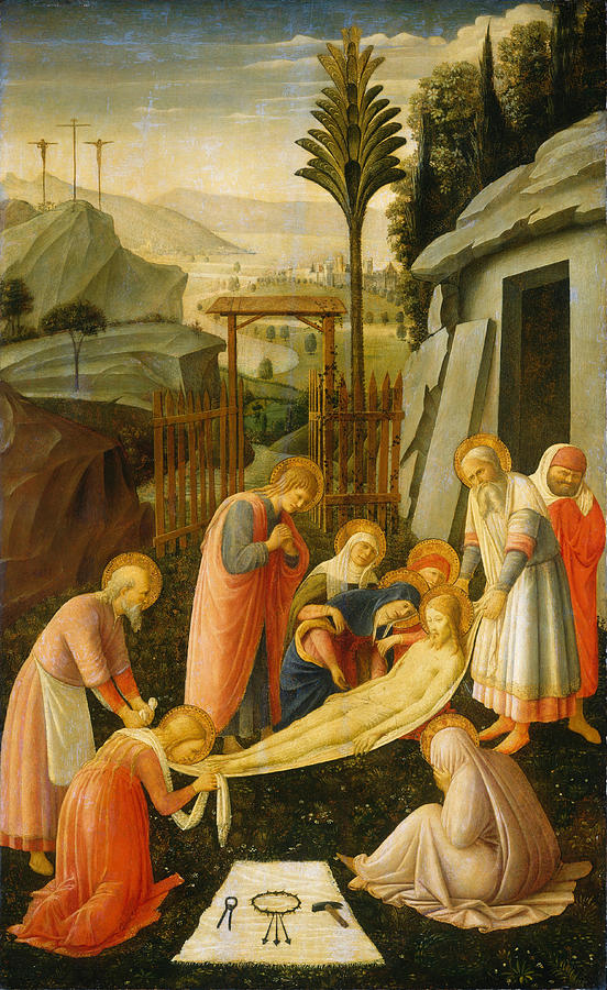 The Entombment of Christ #2 Painting by Attributed to Fra Angelico