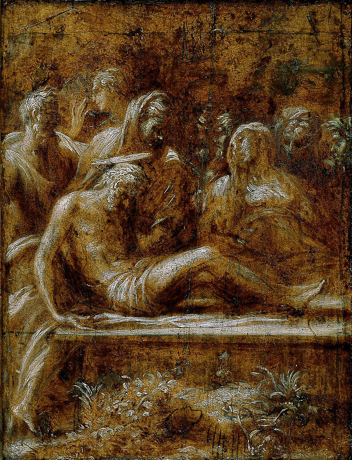 Parmigianino Painting - The Entombment of Christ  #1 by Parmigianino