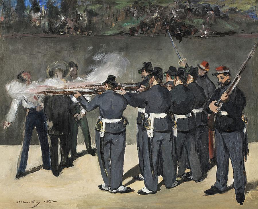Edouard Manet Painting - The Execution of Emperor Maximilian #1 by Art Dozen