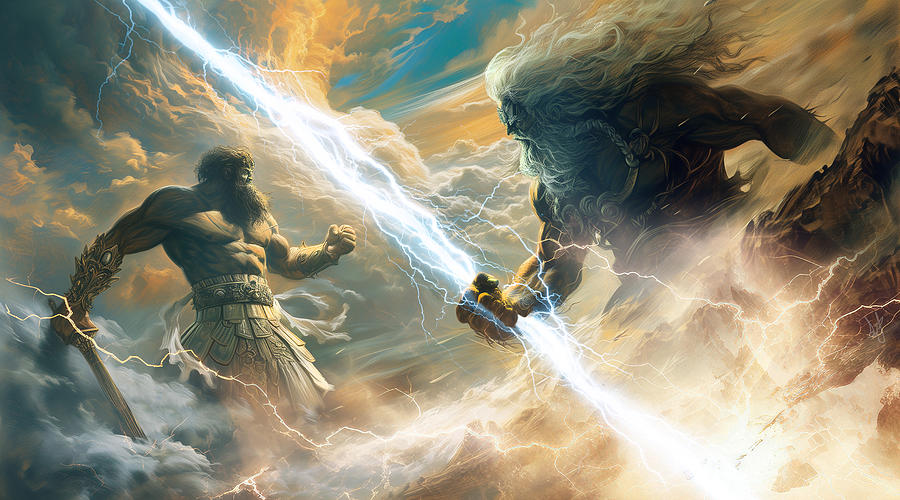 The Fall of the Titans Digital Art by Jackson Parrish