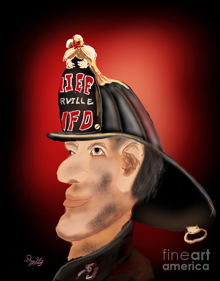 The Fire Chief #1 Digital Art by Doug Gist
