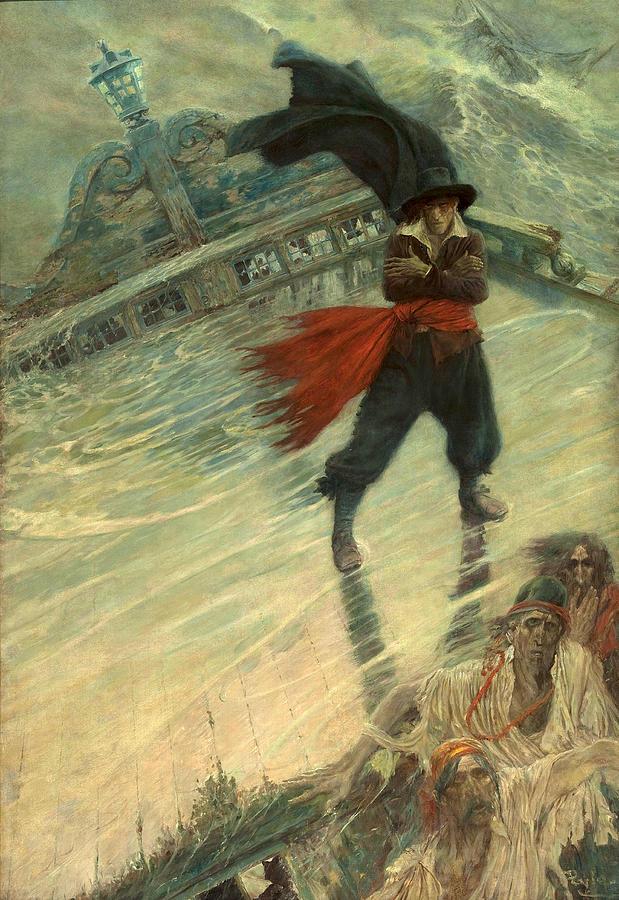 The Flying Dutchman Painting by Howard Pyle - Pixels