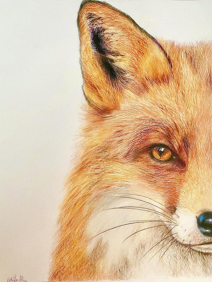 The Fox #1 Painting by Kathy Laughlin