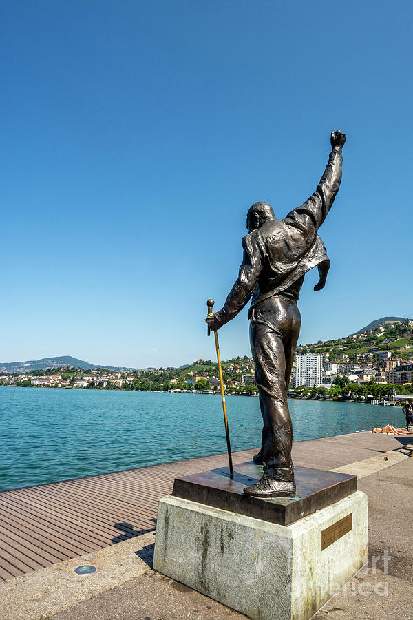The Freddie Mercury statue, Montreux, Vaud Canton, Switzerland, Europe Photograph by Bernard