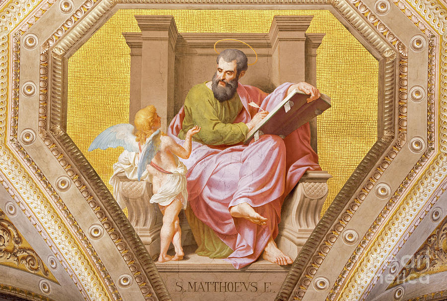 The Fresco Of St. Matthew The Evangelist Photograph