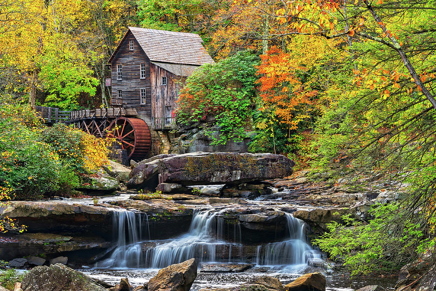 The Glade Creek Grist Mill In West Virginia #1 Photograph by Jim Vallee