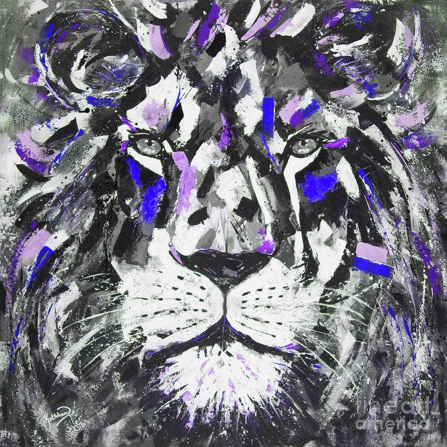 The Gladiator Lion #5 Painting by Kathleen Artist PRO