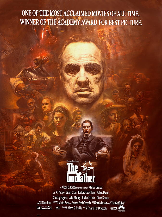 The Godfather 50th Anniversary Poster Art - Marlon Brando, Al Pacino ...