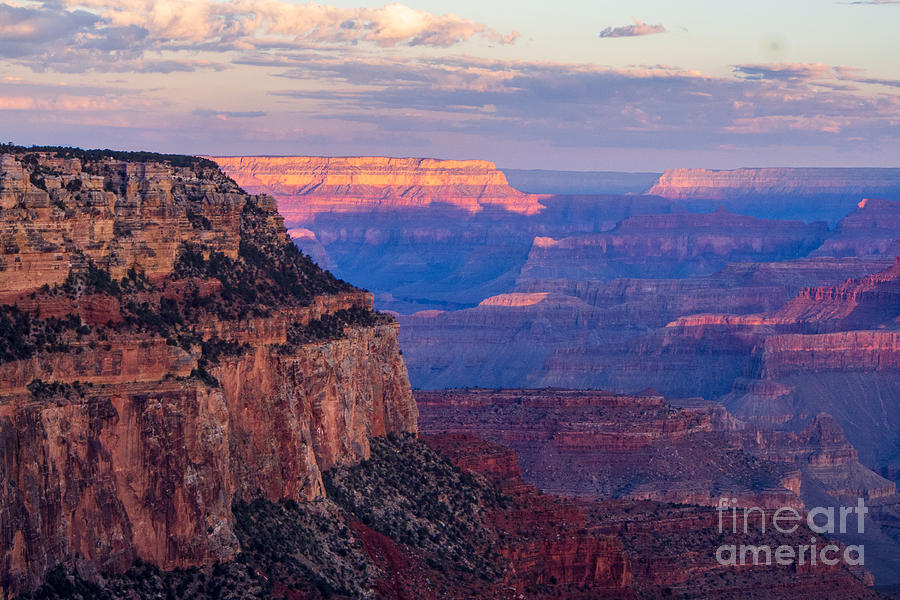 The Grand Canyon at Sunset. #1 Photograph by L Bosco