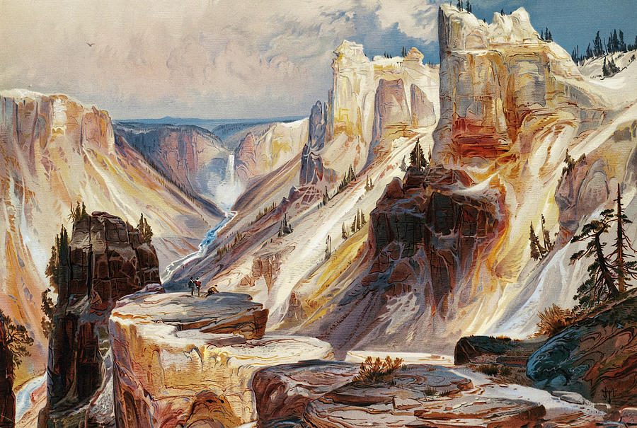 The Grand Canyon, Yellowstone Painting by Thomas Moran Fine Art America