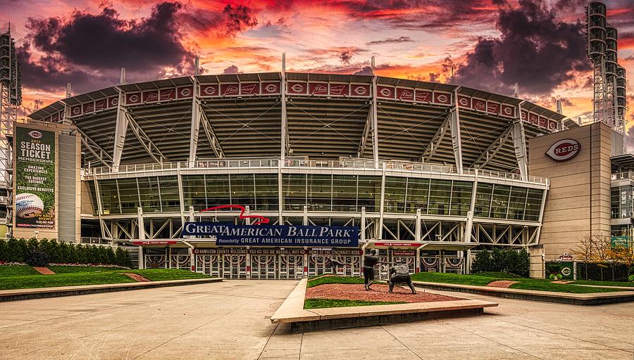 The Great American Ball Park At Sunset Photograph by Mountain Dreams -  Pixels