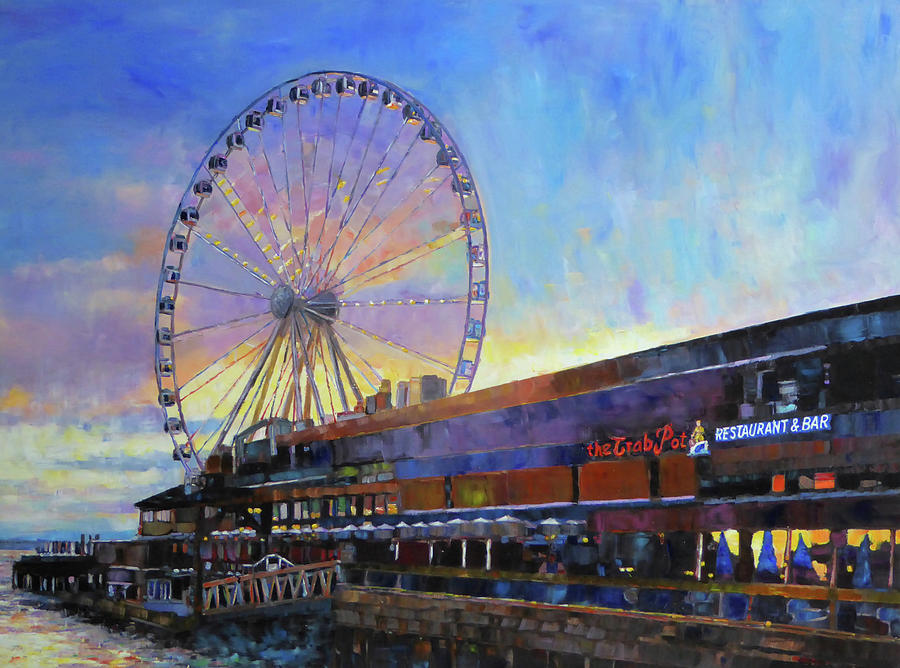 The Great Wheel #2 Mixed Media by Sarah Ghanooni