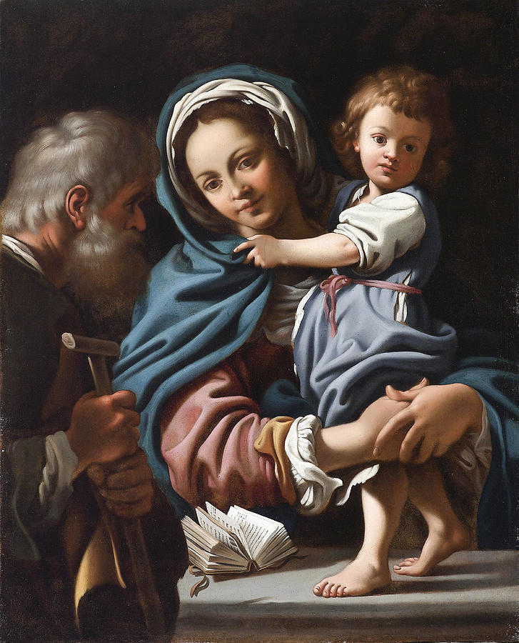 The Holy Family Painting by Bartolomeo Schedoni - Fine Art America