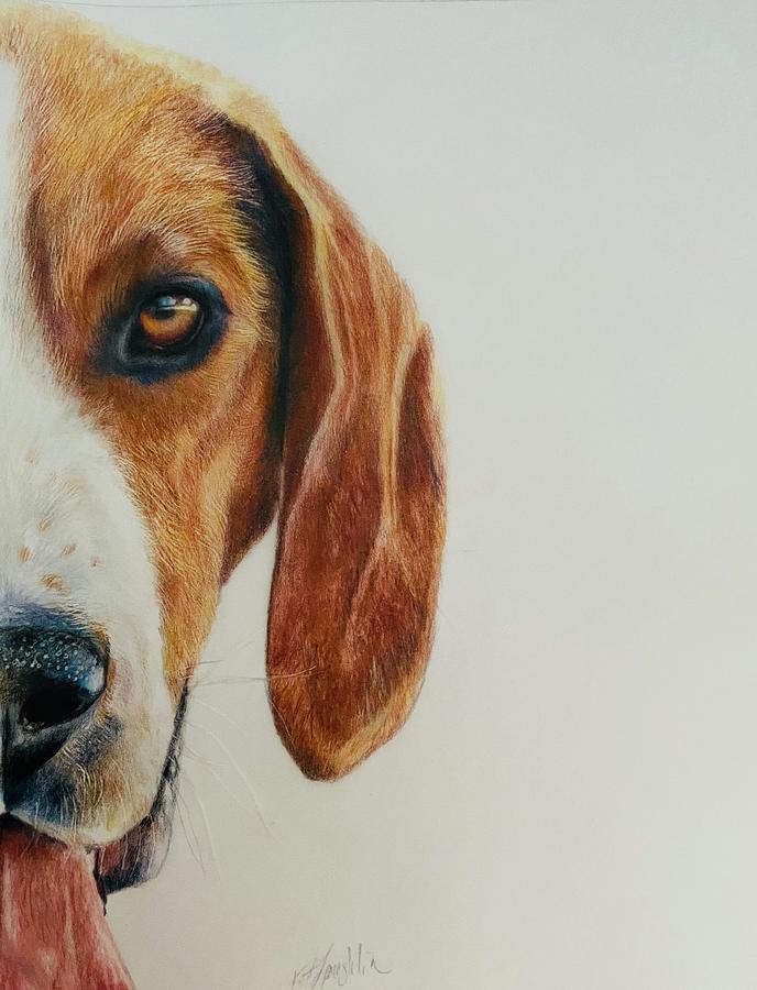 The Hound #1 Painting by Kathy Laughlin