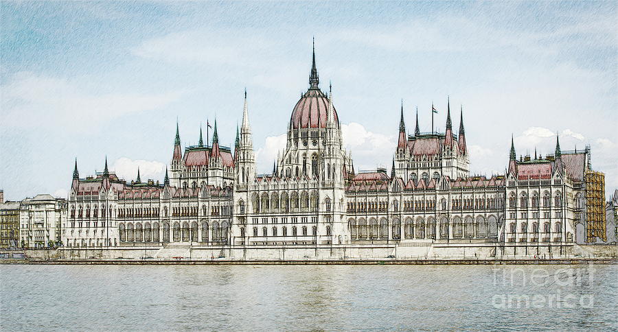 The Hungarian Parliament Building #1 Digital Art by Jerzy Czyz