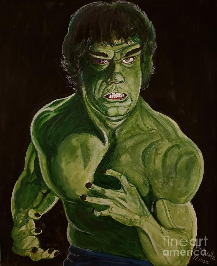 The Incredible Hulk Painting By Douglas Lentz Fine Art America