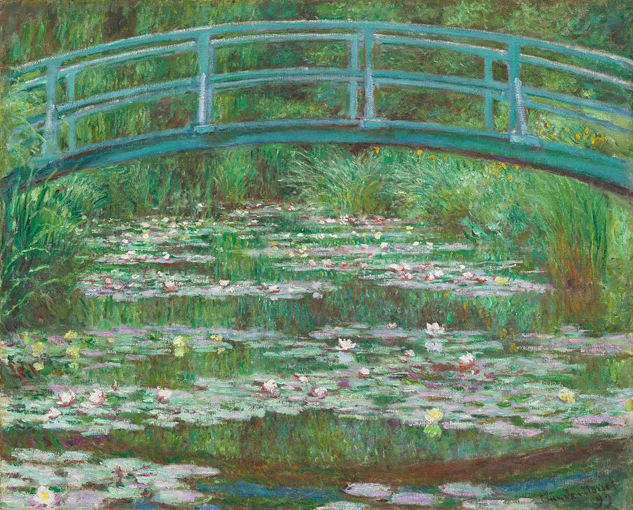Claude Monet Painting - The Japanese Footbridge  #1 by Claude Monet