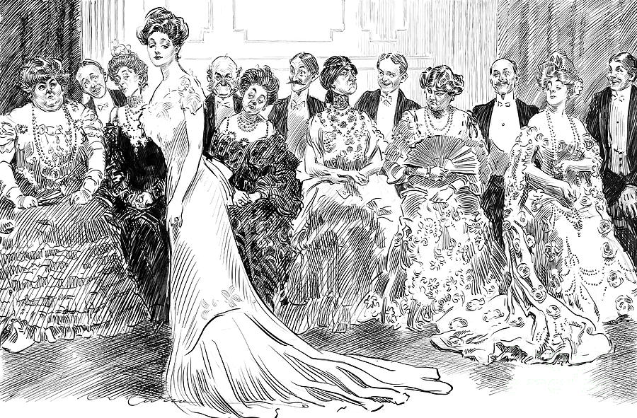 The Jury Disagrees #1 Drawing by Charles Dana Gibson