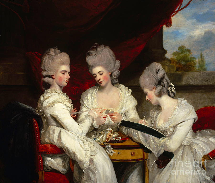 The Ladies Waldegrave Painting by Sir Joshua Reynolds