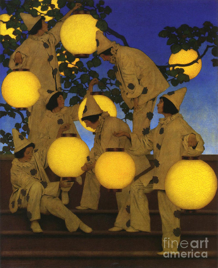 The Lantern Bearers 1908 Painting by Maxfield Parrish