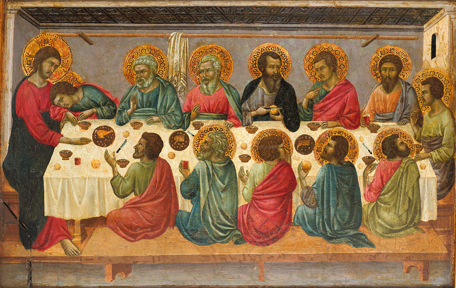 The Last Supper #2 Painting by Ugolino di Nerio