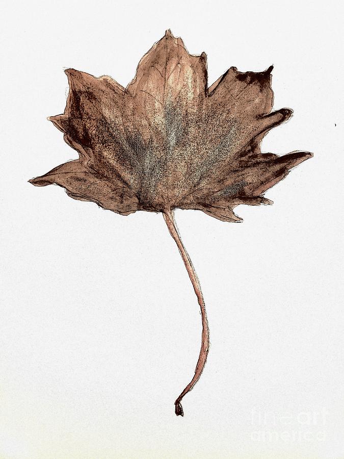 The Leaf #1 Painting by Margaret Welsh Willowsilk