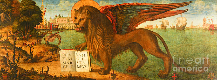 The Lion of St Mark Painting by Peter Ogden