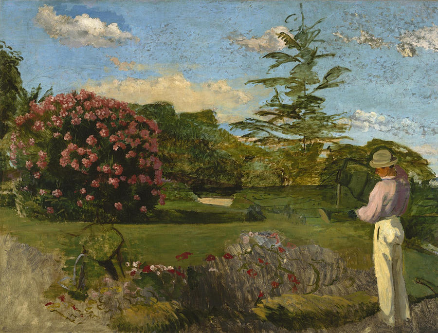 Frederic Bazille Painting - The Little Gardener  #1 by Frederic Bazille