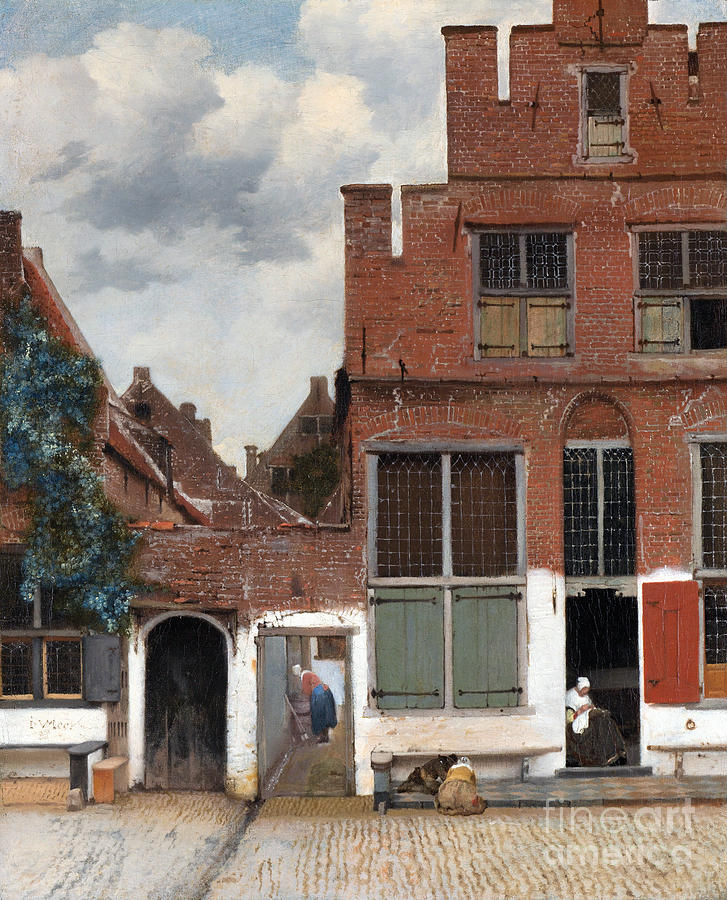 The Little Street, 1658 #1 Painting by Johannes Vermeer