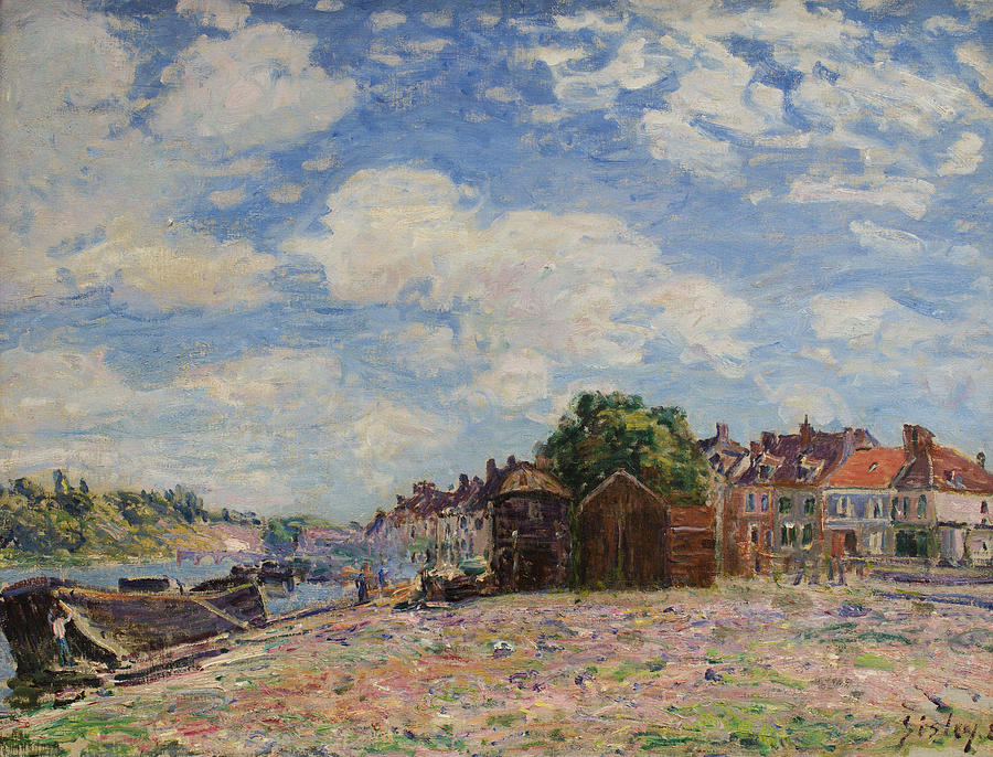 Alfred Sisley Painting - The Loing at Saint Mamm  s  #1 by Alfred Sisley