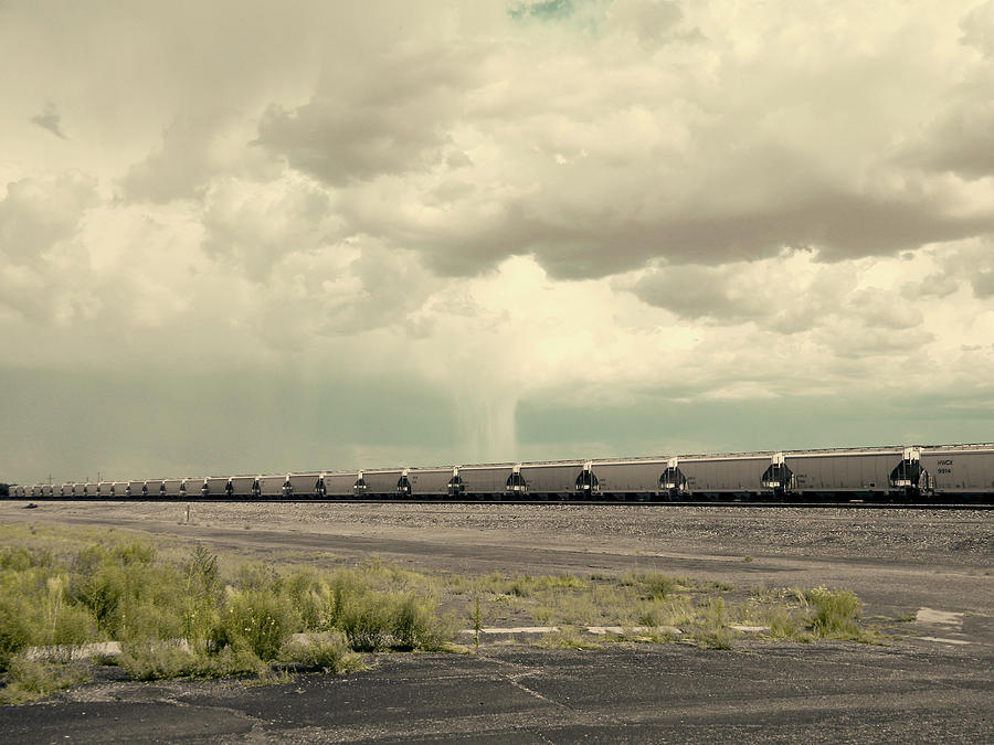 The Long Train and Rain  #1 Photograph by Kathleen Grace