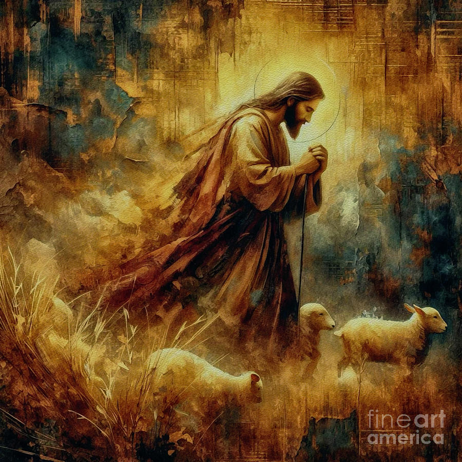 The Lord Is My Shepherd  Digital Art by Maria Angelica Maira