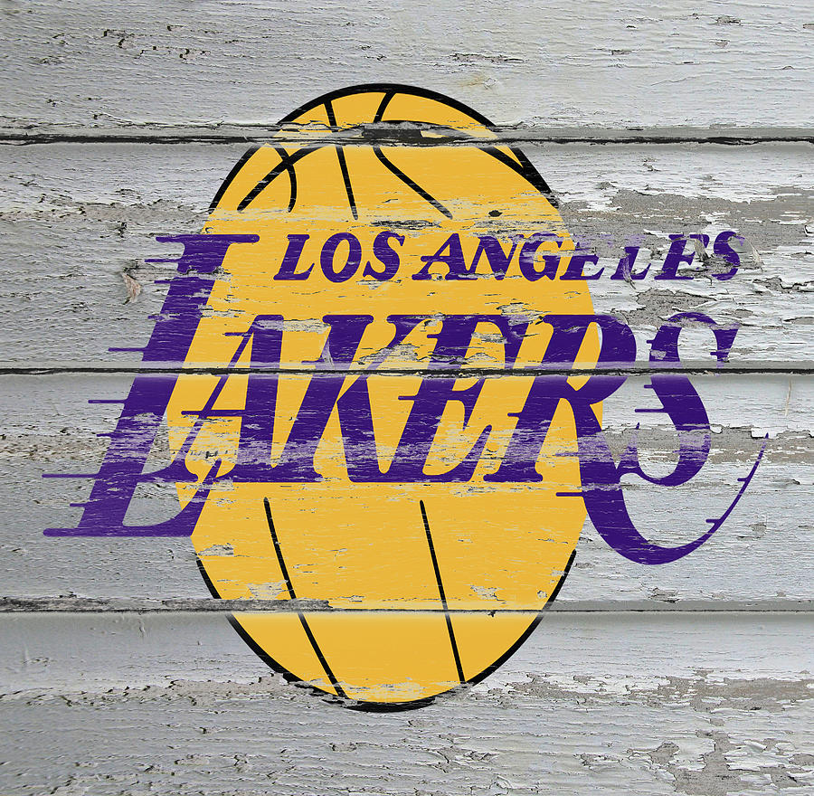 The Los Angeles Lakers 1e #2 Mixed Media by Brian Reaves
