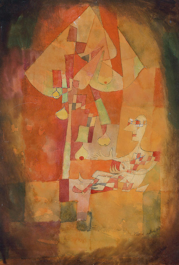Paul Klee Painting - The Man Under the Pear Tree #1 by Paul Klee