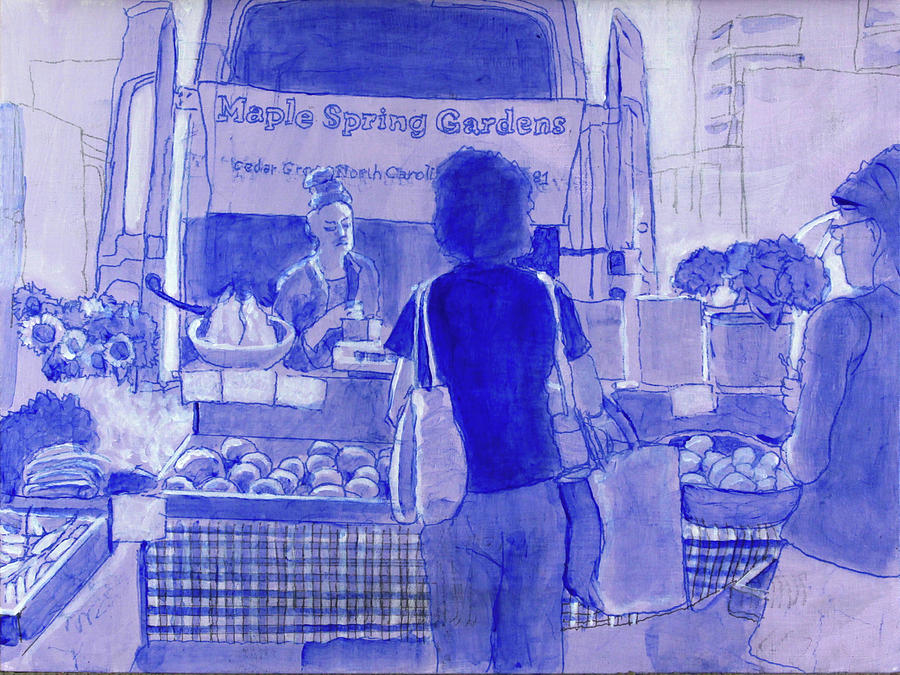 The Maple Springs Truck #1 Drawing by David Zimmerman