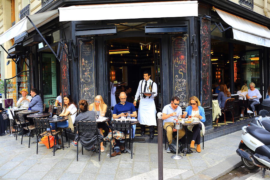 The Marais, a café #1 Photograph by Stefano Amantini/Atlantide Phototravel