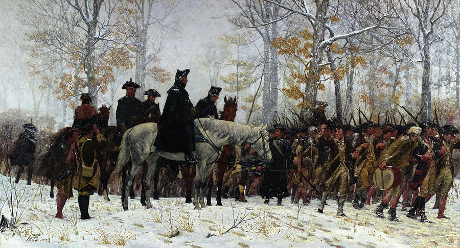 March Painting - The March to Valley Forge by William Trego