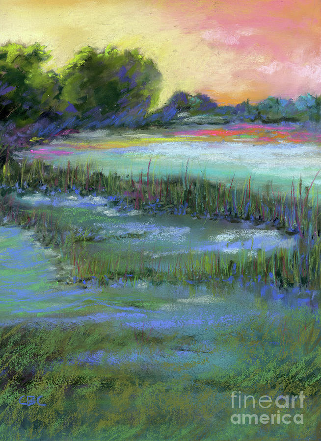 Landscape Painting - The Marsh #1 by Claudia Chappel