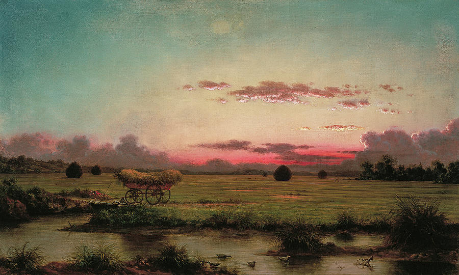 The Marshes at Rhode Island #1 Painting by Martin Johnson Heade