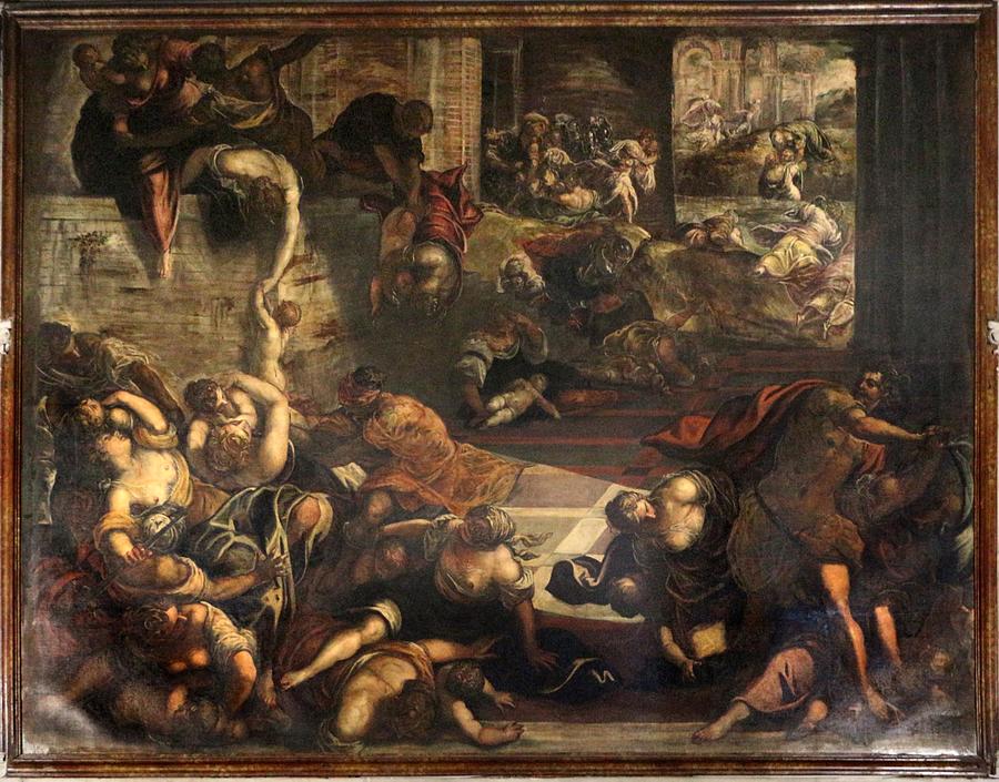 The Massacre of the Innocents Painting by Tintoretto | Pixels