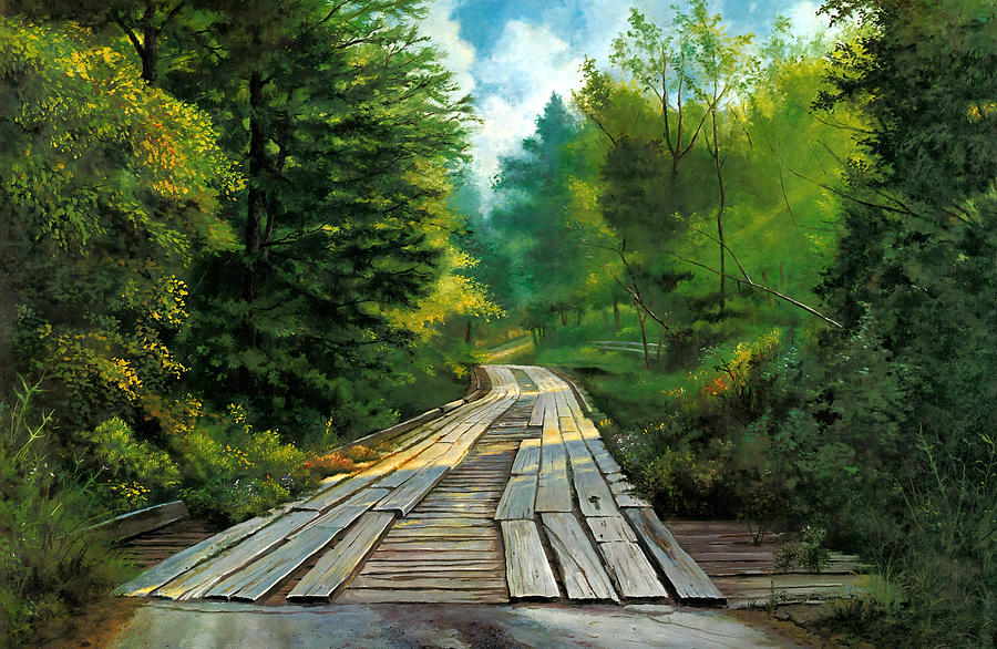 The McNeely Bridge #1 Painting by Randy Welborn